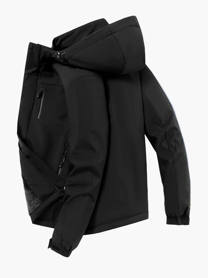 Men's Outdoor Softshell Jacket with Hood – Sporty, Breathable & Ideal for Hiking