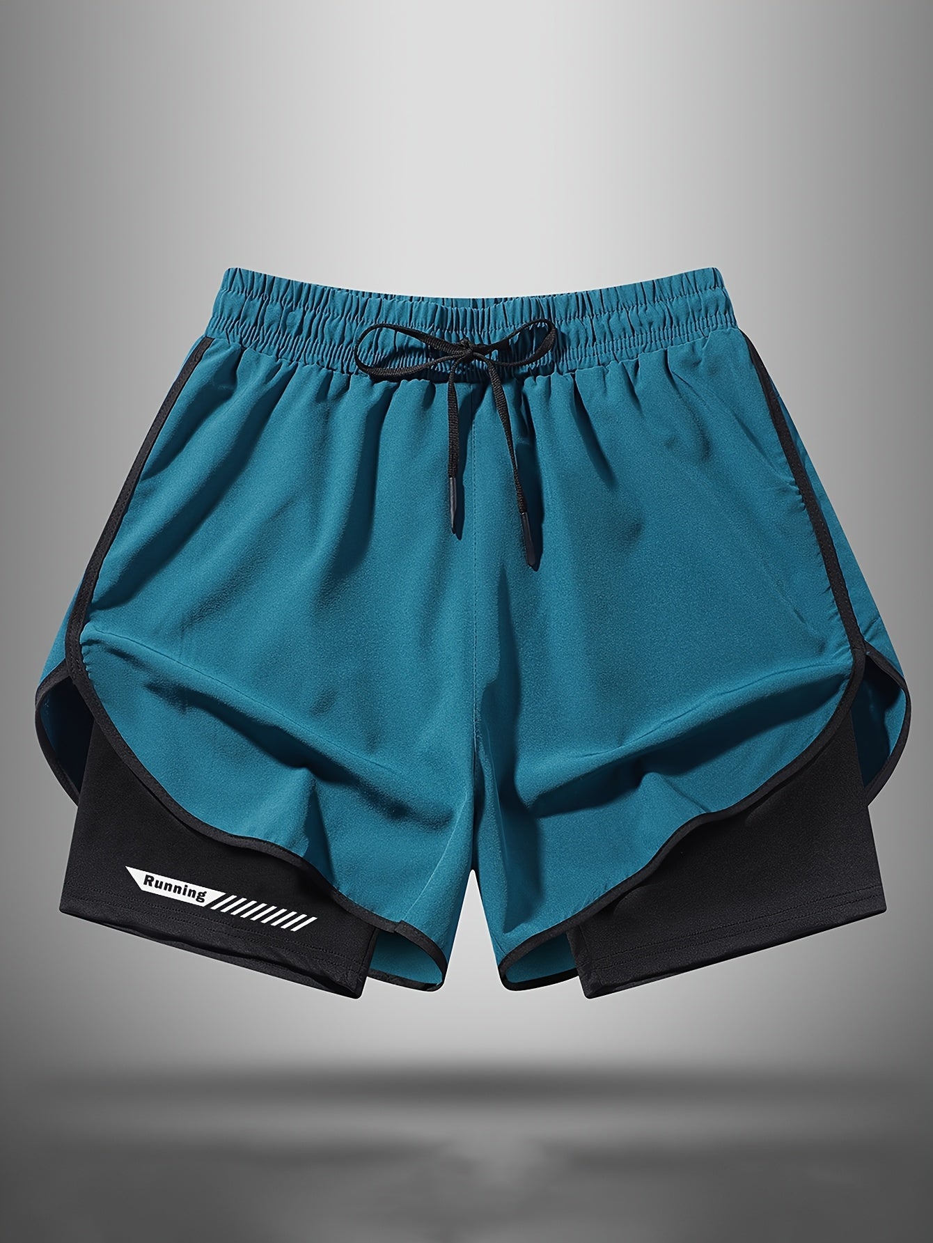 Herren Laufshorts mit integrierter Kompressionshose – Sportliche 2-in-1 Fitnessshorts für Training & Jogging