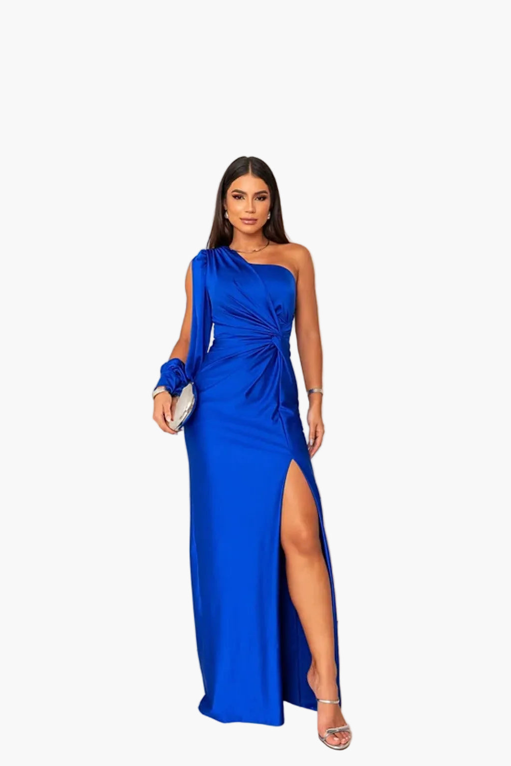 Women's One-Shoulder Evening Dress Elegant Asymmetrical Festive Gala