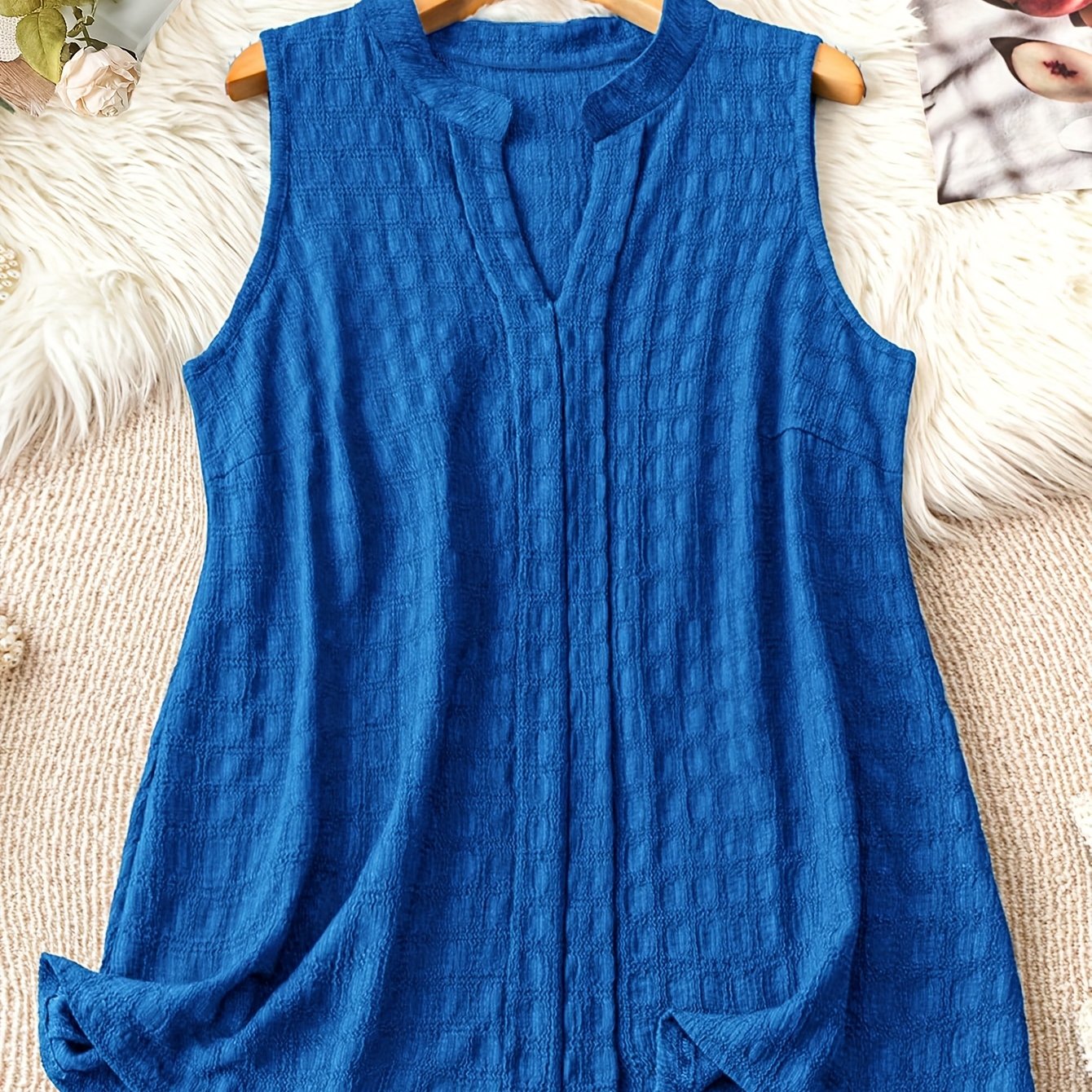 Damen Ärmellose Tunika mit V-Ausschnitt – Eleganter Freizeit-Look für jeden Tag