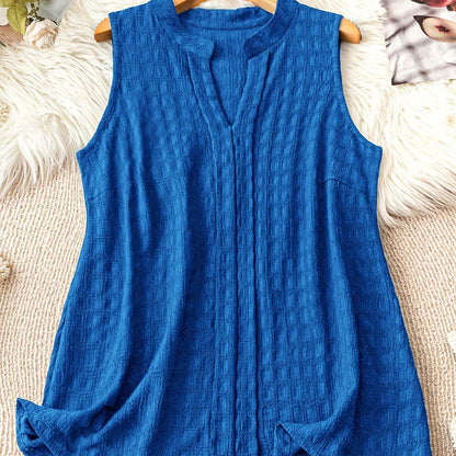 Damen Ärmellose Tunika mit V-Ausschnitt – Eleganter Freizeit-Look für jeden Tag