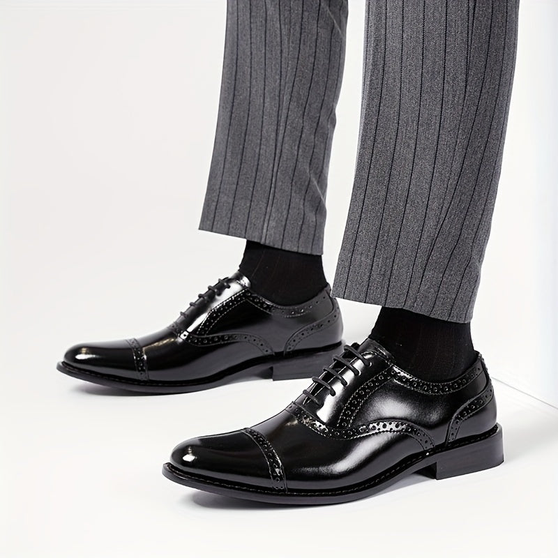 Herren Business Oxford Schuhe Eleganter Schnürer für Büro & Alltag
