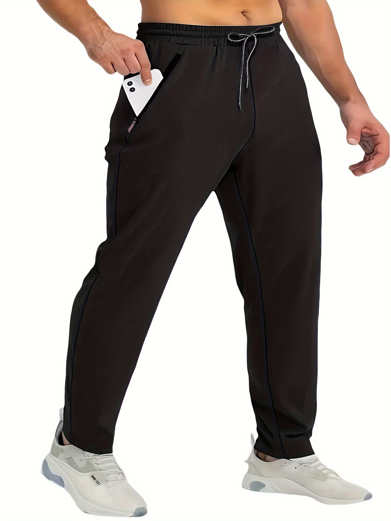 Herren Jogginghosen Set – Bequeme Sport- und Freizeithosen mit Reißverschlusstaschen, 3er Pack