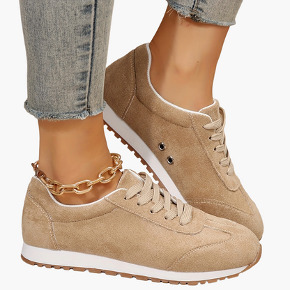 Damen Sneaker Freizeitmode mit Schnürung – Bequeme Alltagsschuhe für Frühling