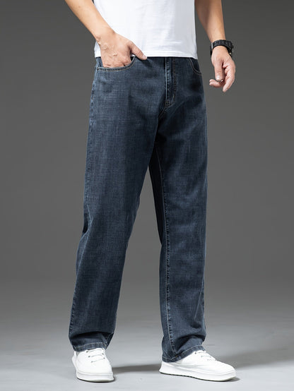 Men's Jeans Wide Leg Casual Style for Leisure and Everyday Wear