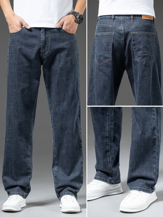 Men's Jeans Wide Leg Casual Style for Leisure and Everyday Wear