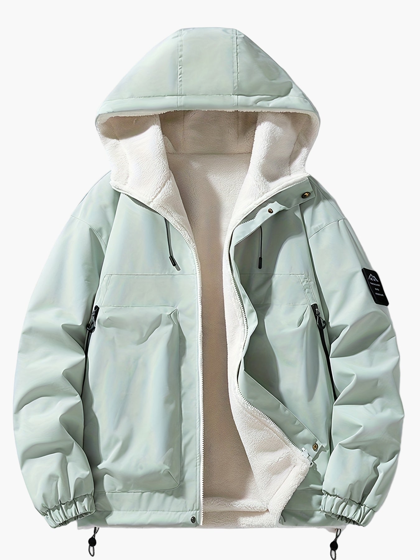 Men's winter jacket with hood – casual streetwear outdoor jacket