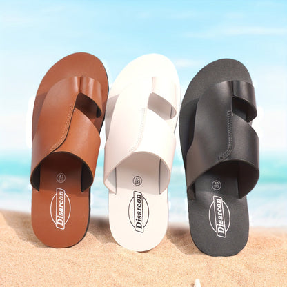 Herren Vintage Zehentrenner Sandalen – Bequeme Freizeitschuhe für Alltag und Strand