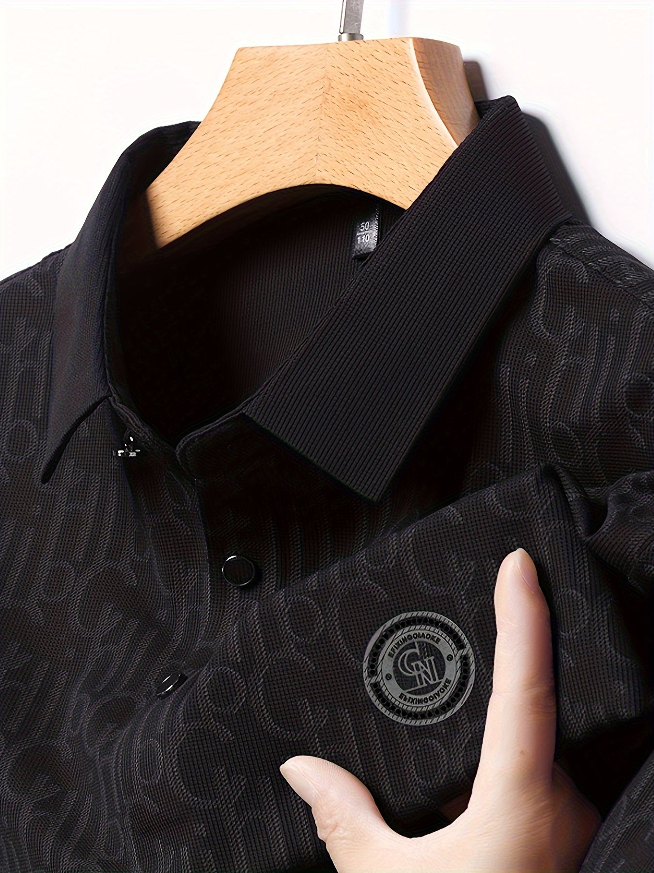 Men's Casual Shirt with Pattern and Classic Notch Collar – Stylish Summer Shirt for Everyday and Leisure Wear