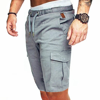 David – Enganliegende Elastische Herren-Cropped Shorts
