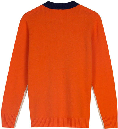 Women's Sweater Colorblock Style Modern Casual & Office