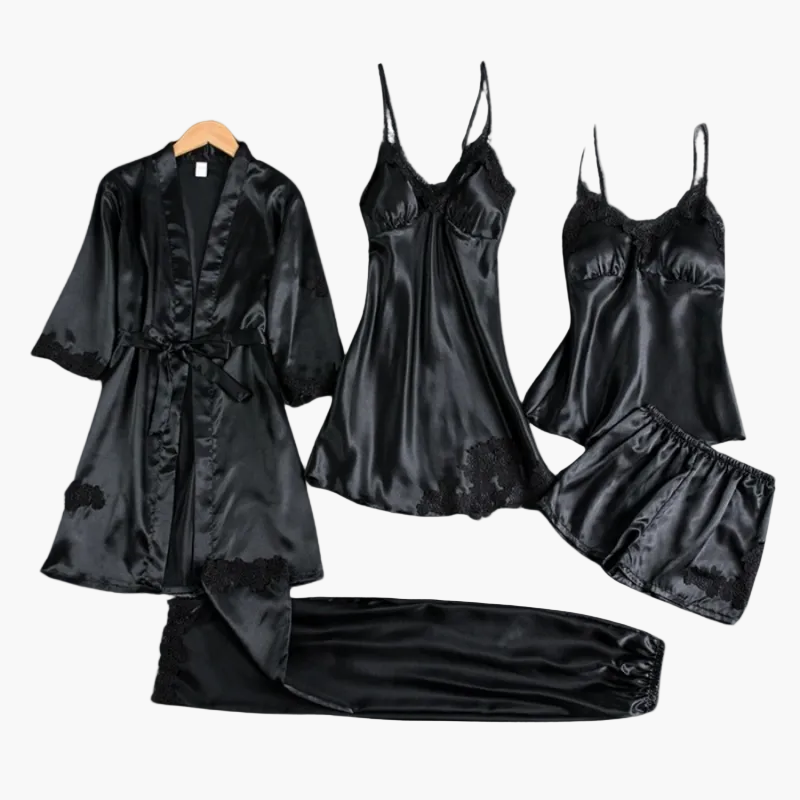 Women's Nightwear Set 5-piece – Elegant Pajama and Home Clothing Set for Stylish Evenings
