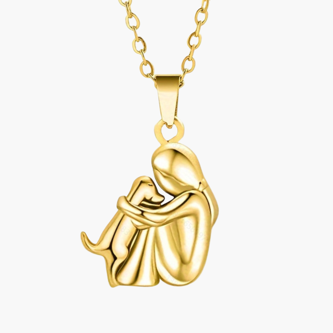 Women's necklace with dog pendant – symbol of love and friendship – gift for dog lovers