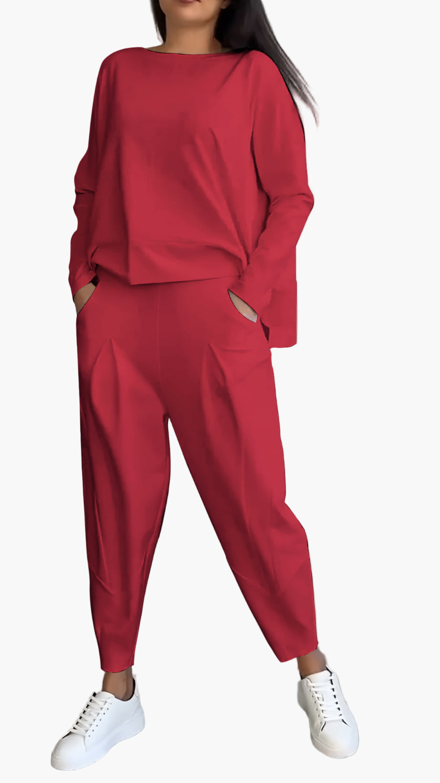 Women's Two-Piece Cozy Lounge Set – Fashionable Casual Suit for Home & Everyday Use