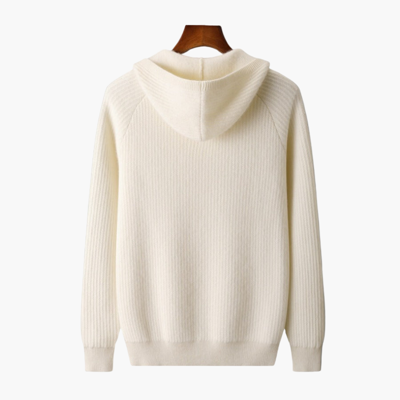 Men's Premium Hooded Cardigan – Modern Knit Hoodie for Everyday and Leisure