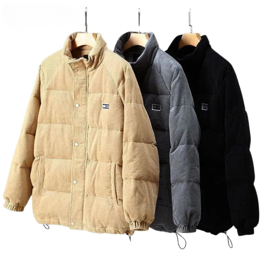Men's Winter Quilted Jacket – Fashionable Outdoor Companion for Cold Days
