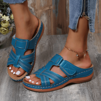 Women's Comfortable Slip-On Wedge Sandals for Everyday and Leisure