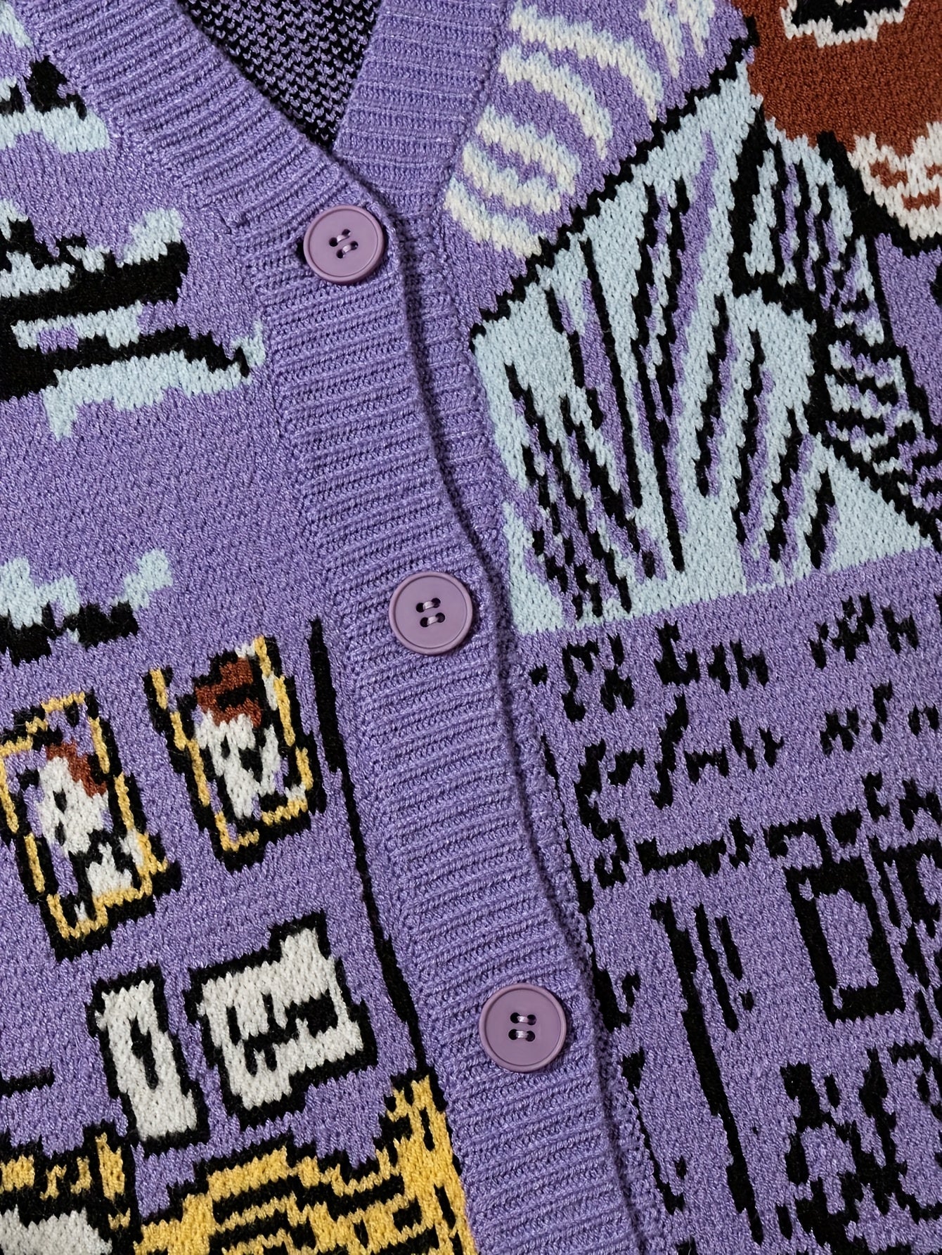 Herren Strickjacke im Kunststil mit Van Gogh-Motiv – Lässiger Cardigan für Herbst und Winter