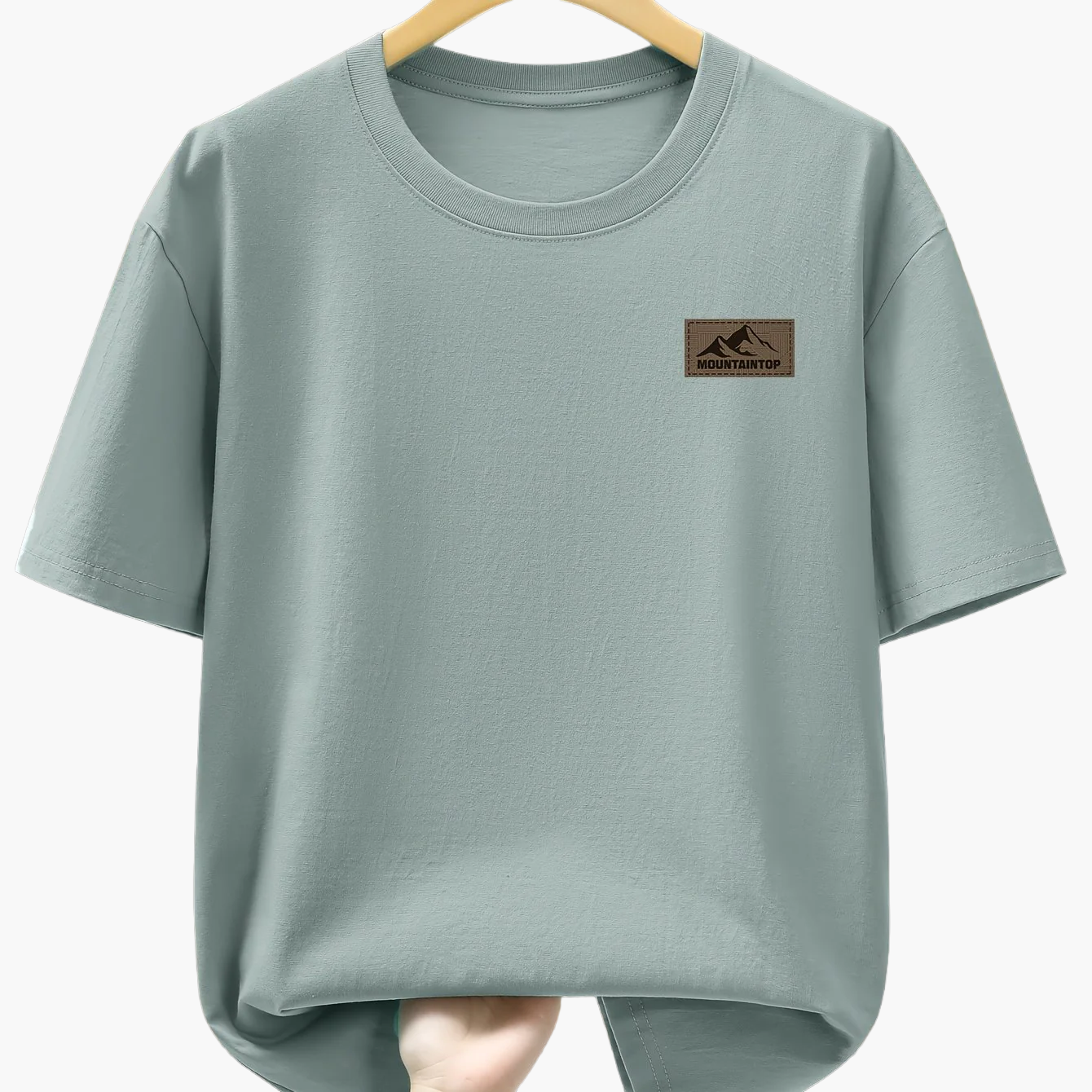 Men's T-Shirt with Mountain Logo – Casual Leisure Shirt for Everyday & Outdoor Use
