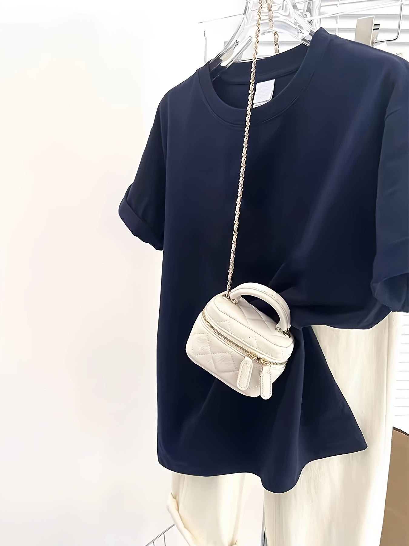 Damen Basic Oversized T-Shirt Casual Stil – Ideal für Alltag & Freizeit