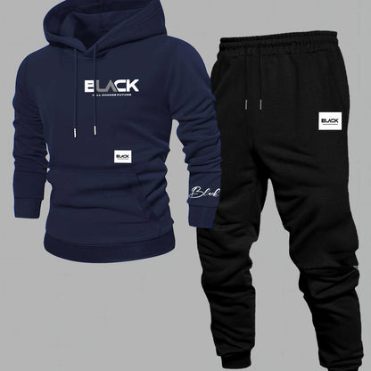 Unisex Trainingsanzug Set mit Kapuzenpullover und Jogginghose - Mehrfarbig