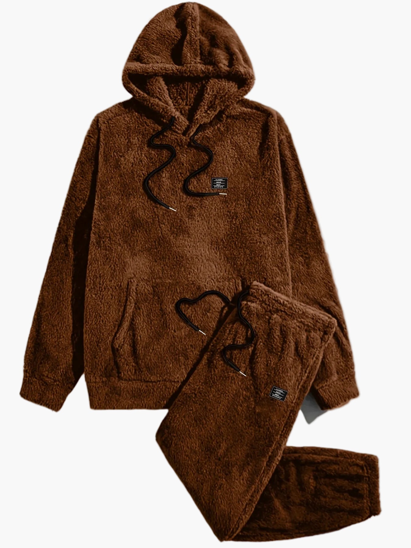Men's Cozy Hooded Sweatshirt & Sweatpants Set – Comfortable Leisure Suit for Autumn and Winter