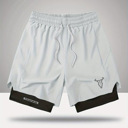 Herren Trainingsshorts Sport Fitness mit elastischem Bund und Kordelzug