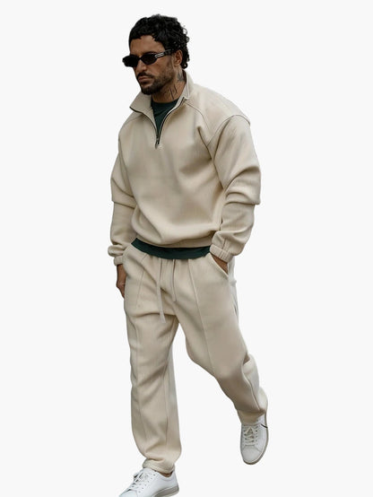 Men's Casual Tracksuit with Zipper – Casual Set for Everyday and Sports