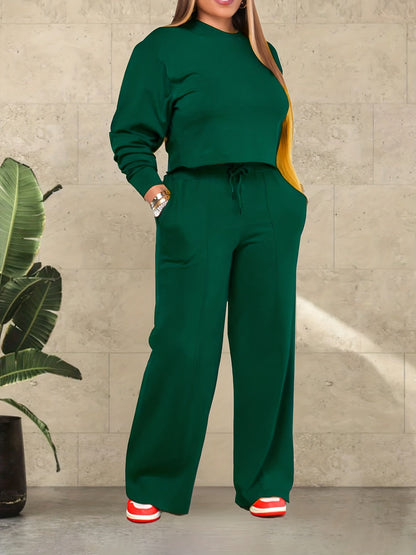 Women’s Cropped Top Lounge Set