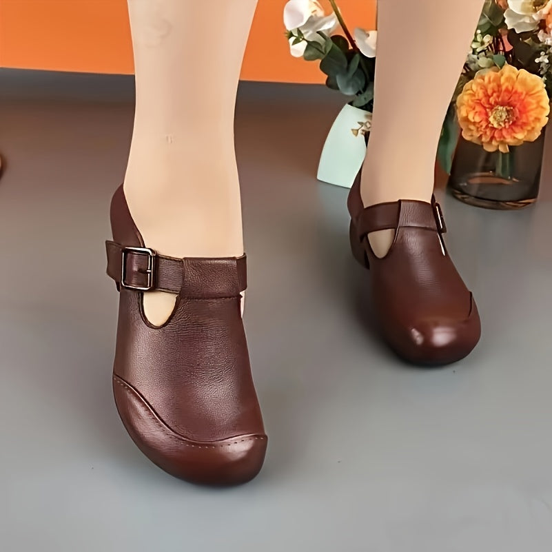 Women's Comfort Block Heel Mary Jane Shoes for Everyday & Office