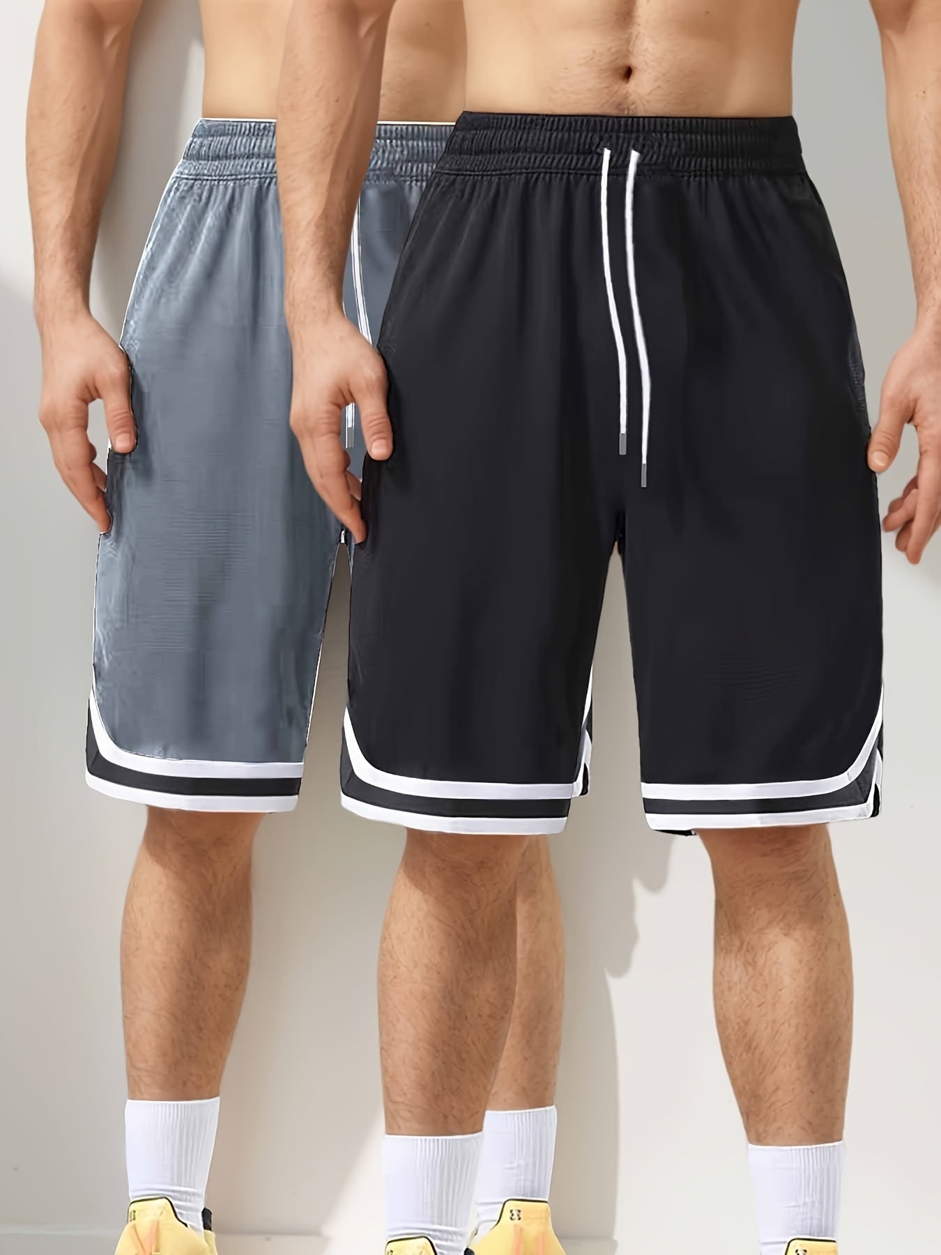 Men's Athletic Basketball Shorts 2-Pack – Loose Fit, Perfect for Training & Leisure