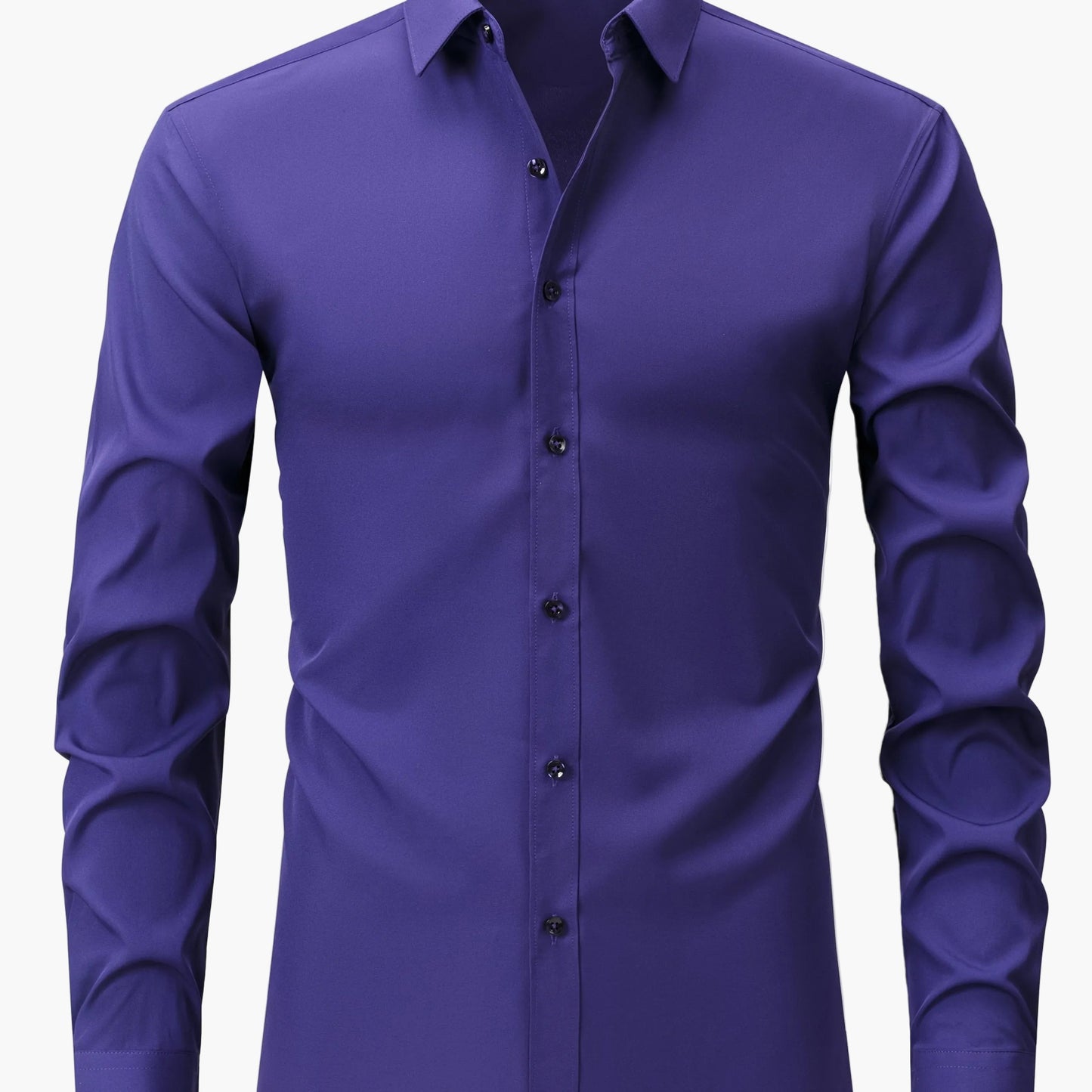 Men's Business-Casual Shirt Slim Fit Long Sleeve Modern Style