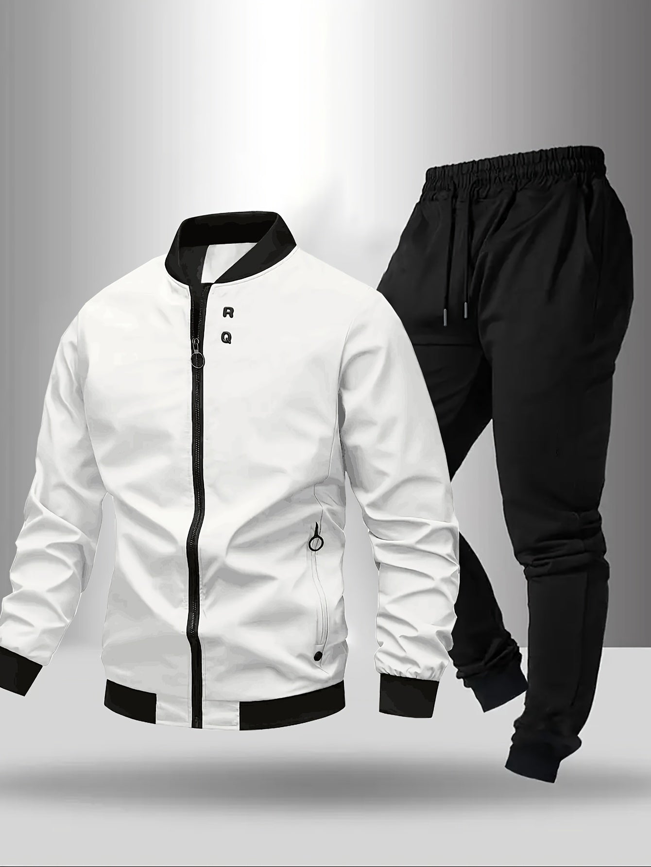 Men's Sports Tracksuit Casual Set – Jacket & Pants, Modern Design