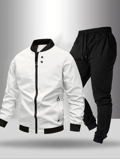 Men's Sports Tracksuit Casual Set – Jacket & Pants, Modern Design