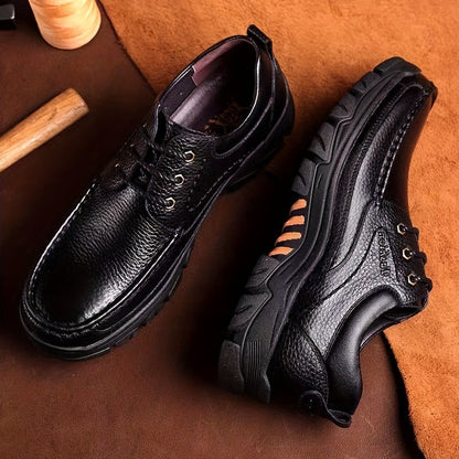Men's Comfortable Outdoor Casual Shoes with Durable Sole – Casual Lace-Up Shoes for Everyday and Adventure