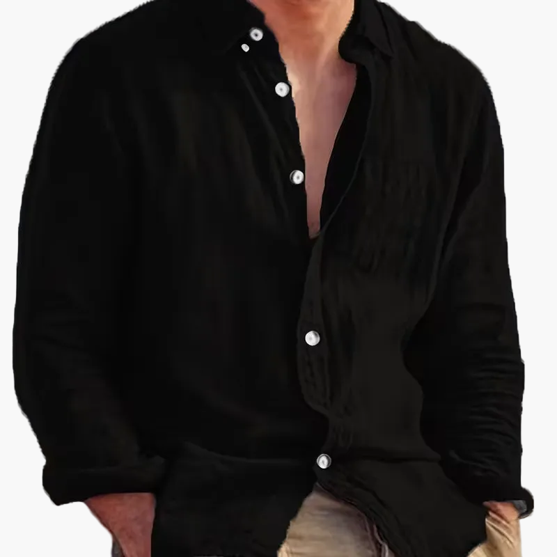 Men's casual shirt with button placket and modern cut for everyday wear and going out