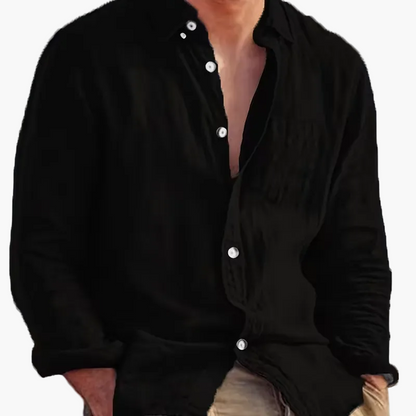 Men's casual shirt with button placket and modern cut for everyday wear and going out