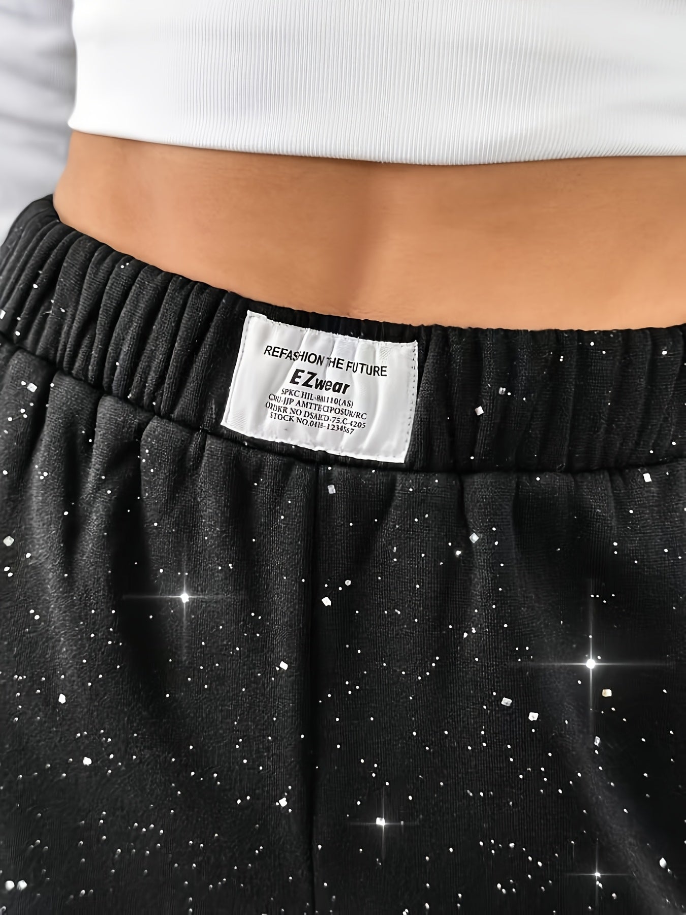 Damen Weite Sternenhimmel Freizeithose für Frühling und Sommer – Lässiger Streetstyle