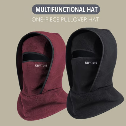Fleece Balaclava Windproof Neck Warmer Hood Winter Hat