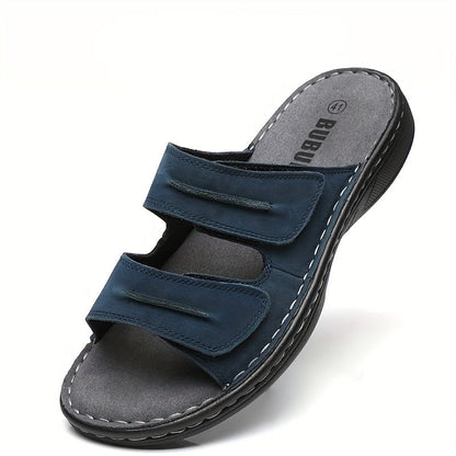 Men's Comfort Sandals with Double Straps – Casual Slides for Everyday & Vacation
