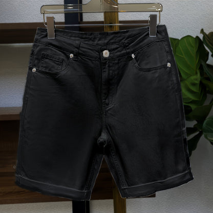 Men's denim shorts in slim-fit style for leisure and everyday wear