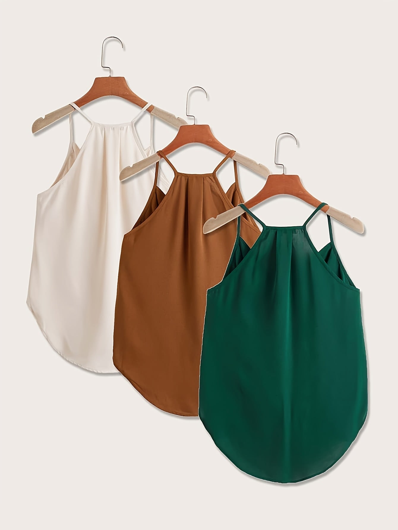 Women's Sleeveless Draped Halter Blouse – Elegant Business and Casual Look