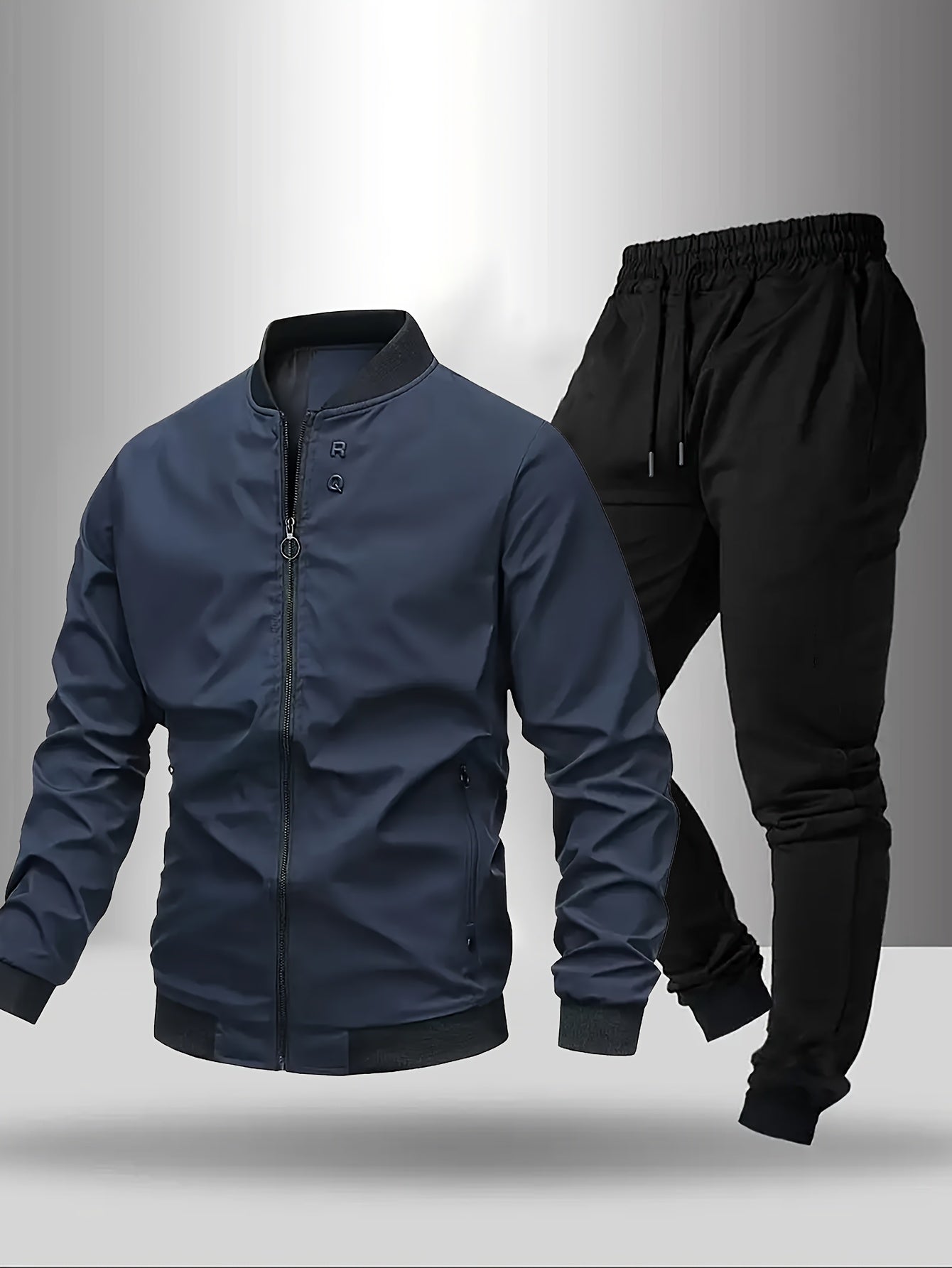 Men's Sports Tracksuit Casual Set – Jacket & Pants, Modern Design