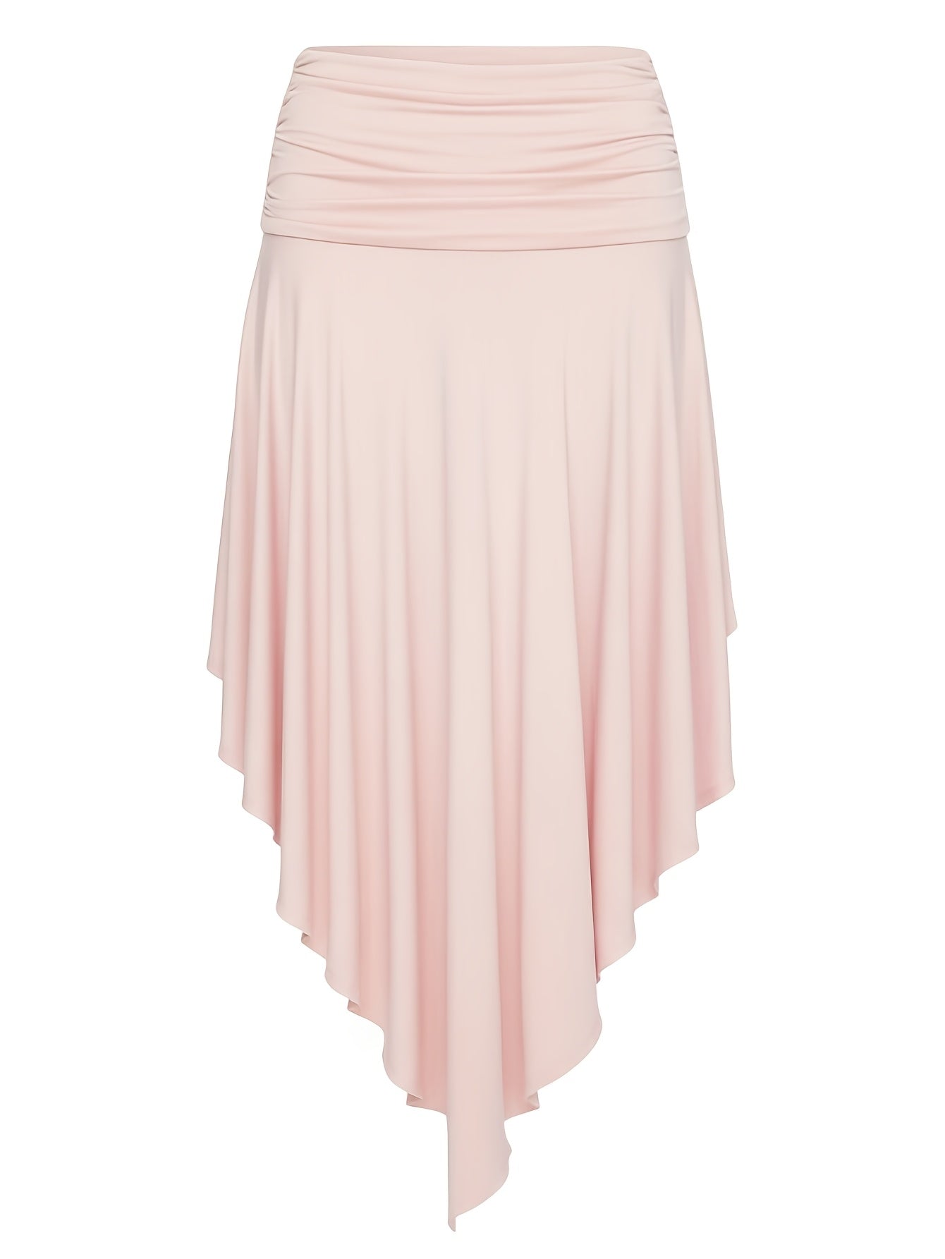 Women's Handkerchief-Hem Maxi Beach Skirt – Elegant Vacation Skirt with Ruffles for Beach & Resort