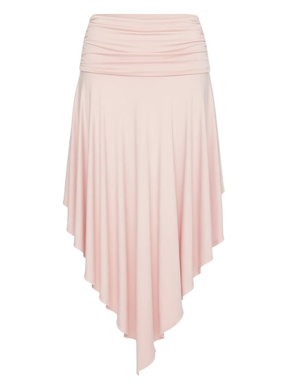 Women's Handkerchief-Hem Maxi Beach Skirt – Elegant Vacation Skirt with Ruffles for Beach & Resort