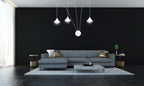 Hanglamp gepoedercoat staal Abramo 3 lichts, wit, Scandinavisch, met 3 fittingen E27 voor woonkamer en eettafel
