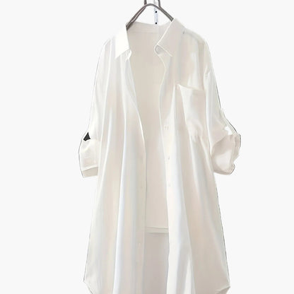 Women's Long Shirt Blouse Oversized Casual for Spring and Summer