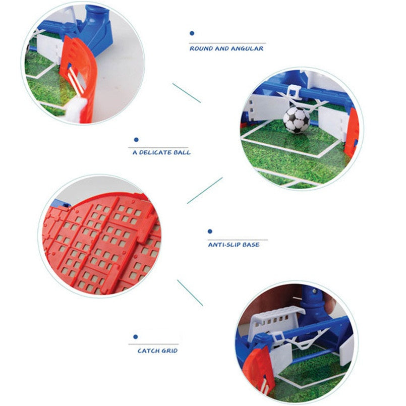 Children's Table Football Game Mini Table Soccer for Two Players – Family Fun and Skill Game