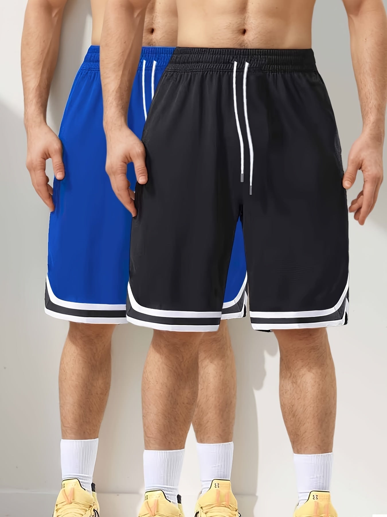 Men's Athletic Basketball Shorts 2-Pack – Loose Fit, Perfect for Training & Leisure