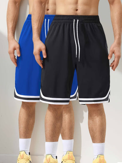 Men's Athletic Basketball Shorts 2-Pack – Loose Fit, Perfect for Training & Leisure